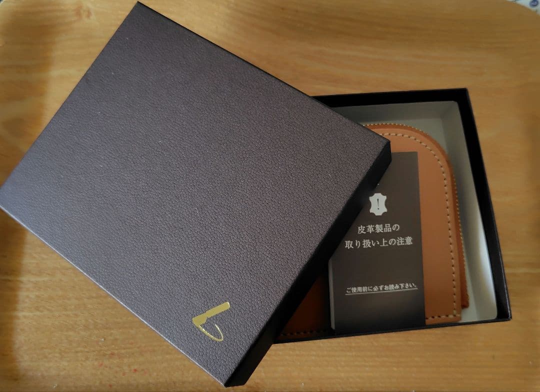 土屋鞄　ナチューラヌメ革　Lファスナー