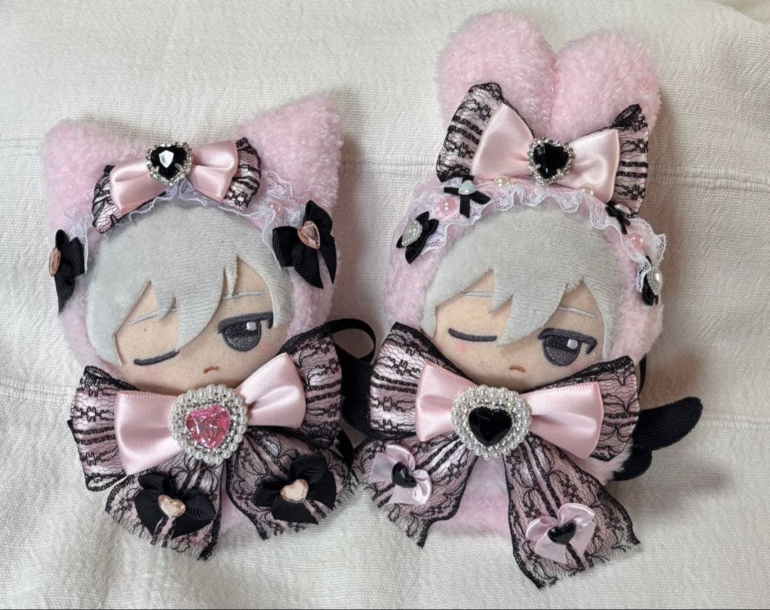 ちびぐるみ ぬい服 11cm 2着セット ピンク ブラック