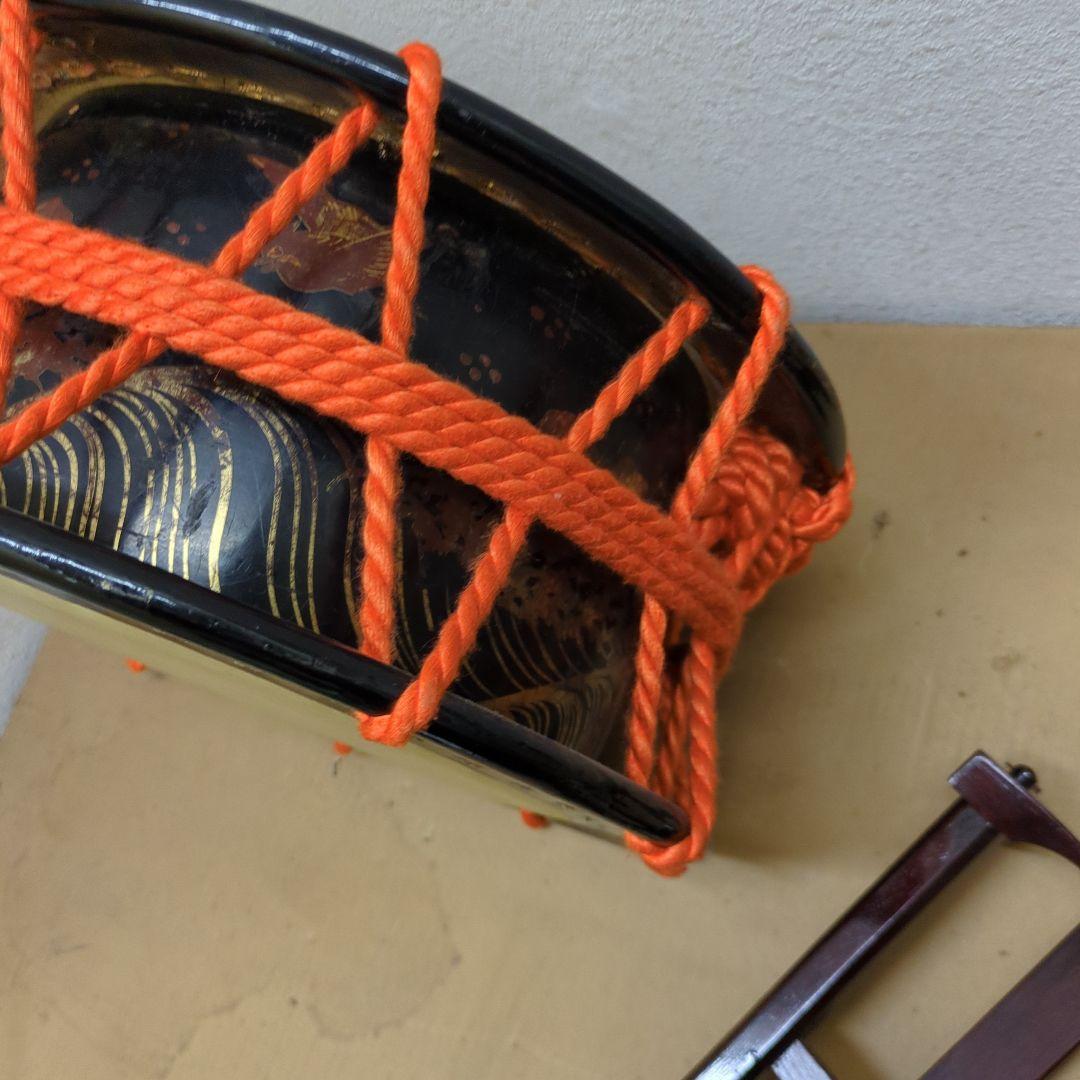 締太鼓 長唄和楽器 打楽器 締め太鼓 和太鼓 台付　太バチ　細バチ