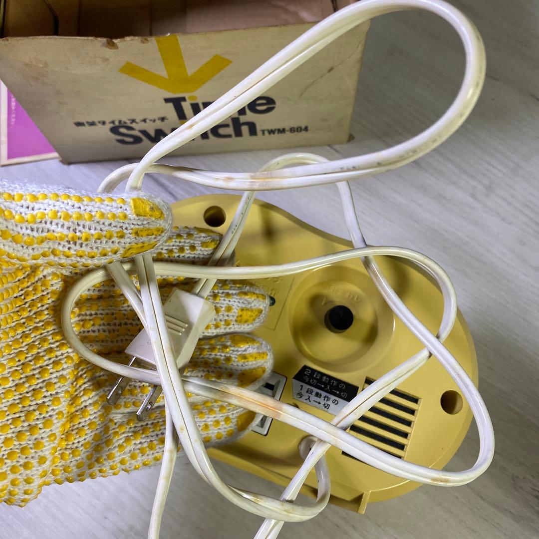 【未使用】置時計 タイムスイッチクロック ミッドセンチュリー スペースエイジ