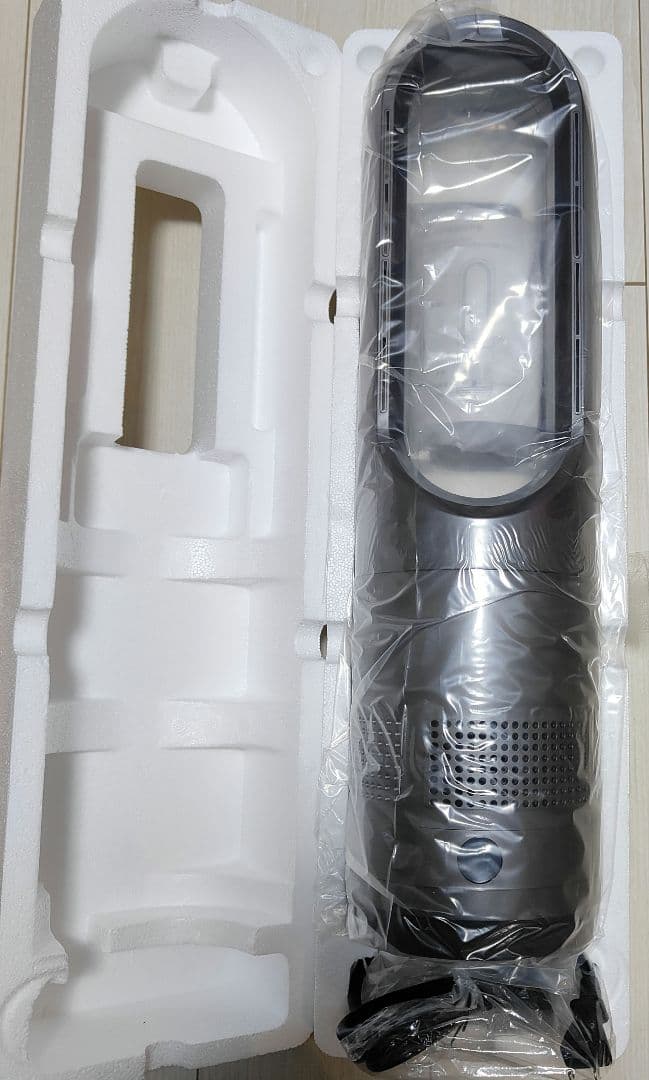 極美品★羽根なしタワーファン 冷暖兼用 1台2役 転倒保護 速暖 省エネ グレー