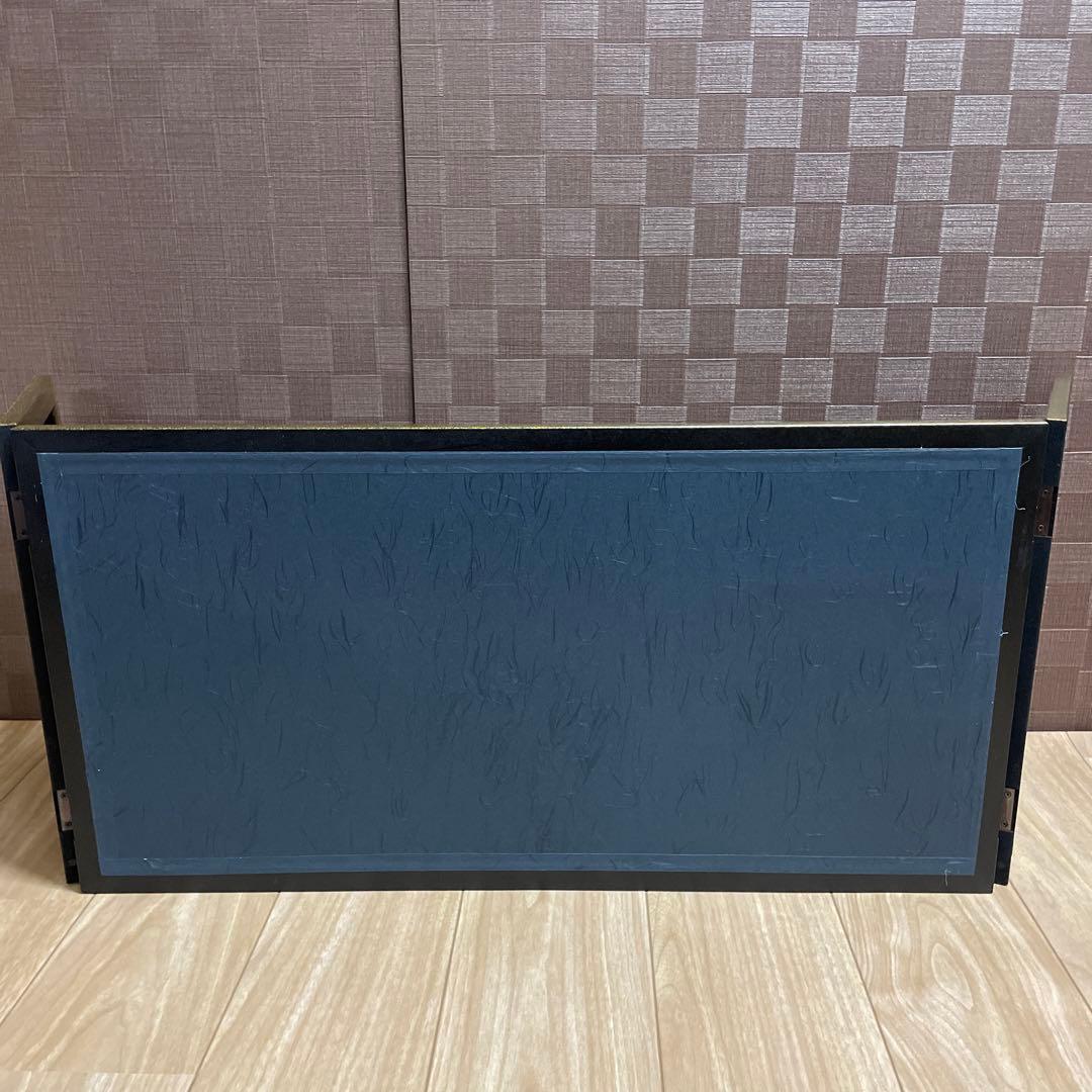 屏風　三月屏風　花だより金彩