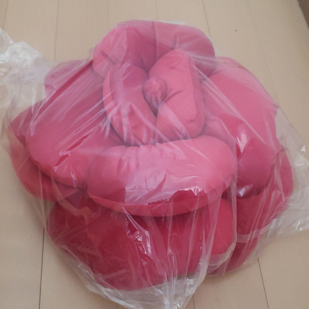 薔薇のクッション pinkred