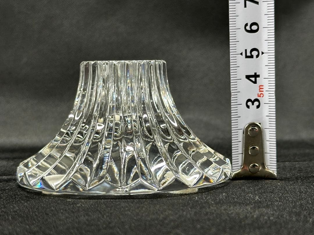 【USED美品】Baccarat マッセナ　キャンドル立て　キャンセルホルダー