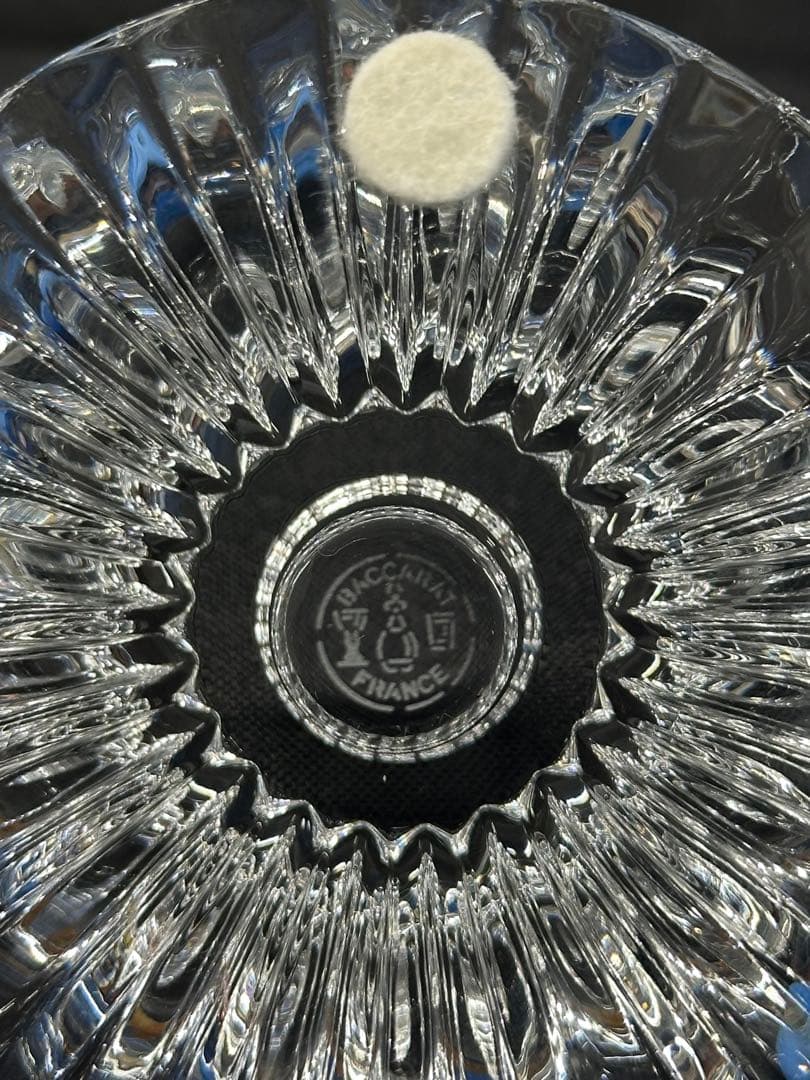 【USED美品】Baccarat マッセナ　キャンドル立て　キャンセルホルダー