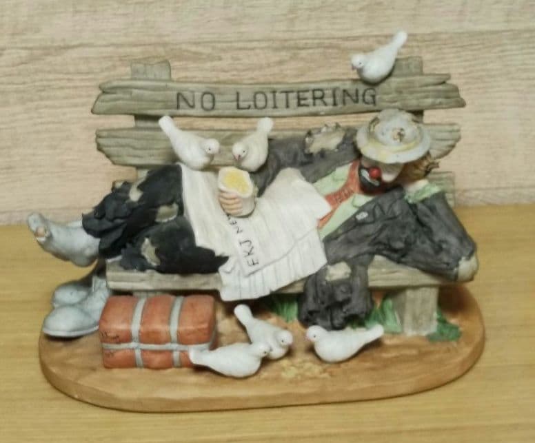 ピエロ　陶磁器製　フィギュア　フランブロ社　Frambro社