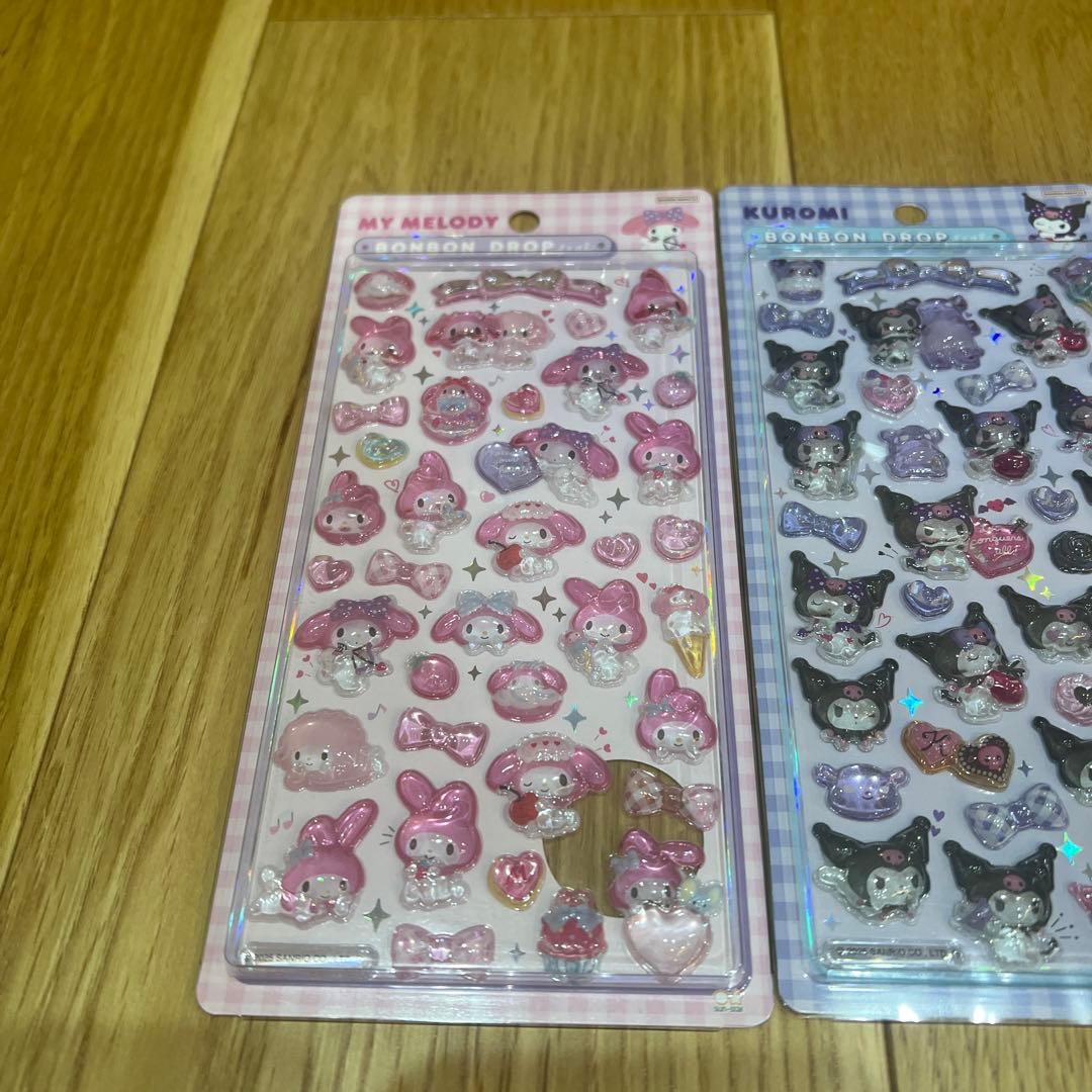 正規品ボンボンドロップシール サンリオ クロミ マイメロ キティ