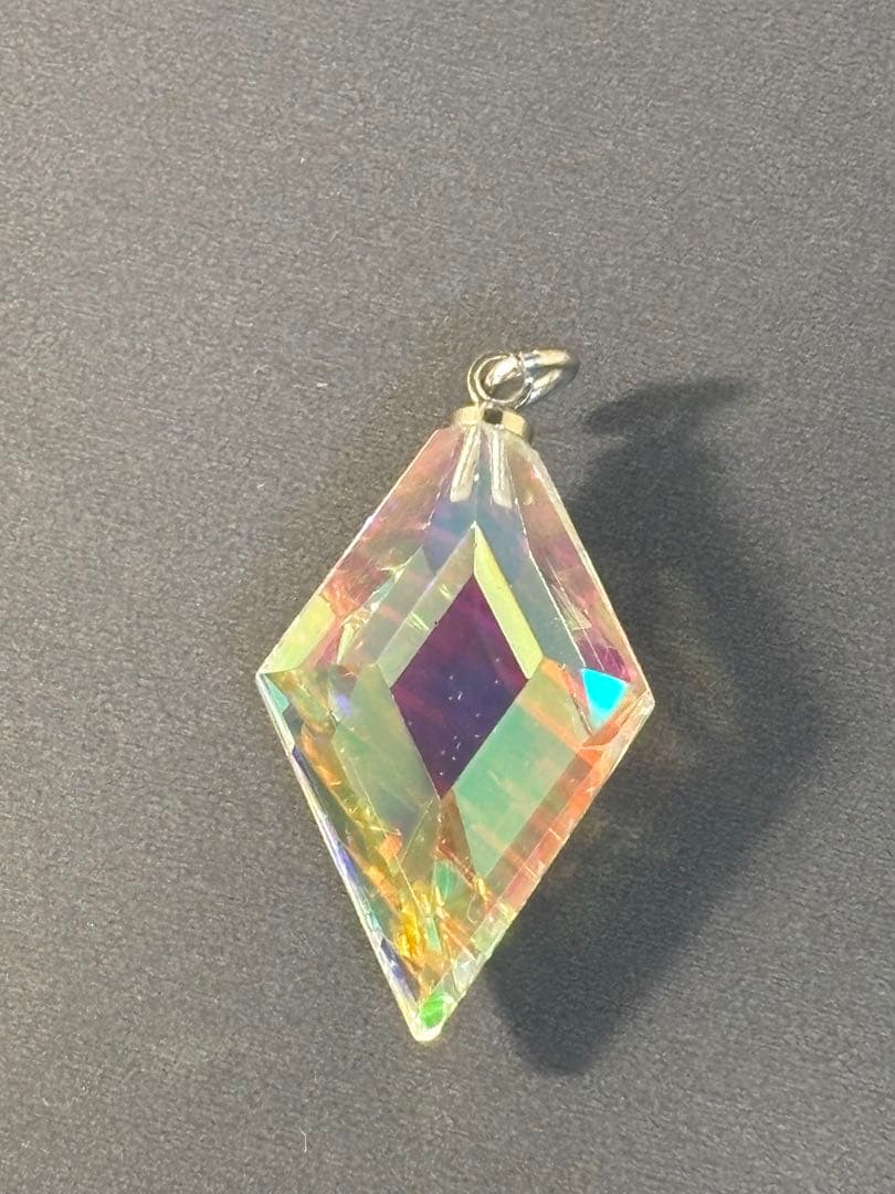 ダイクロガラス、リバーシブルネックレストップ　匿名配送