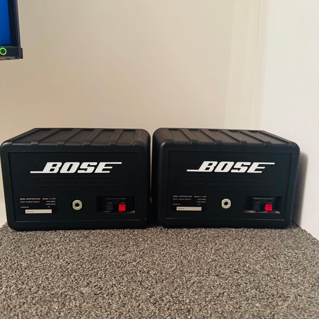 【動作確認済】BOSE 111AD スピーカー ペア シリアル連番