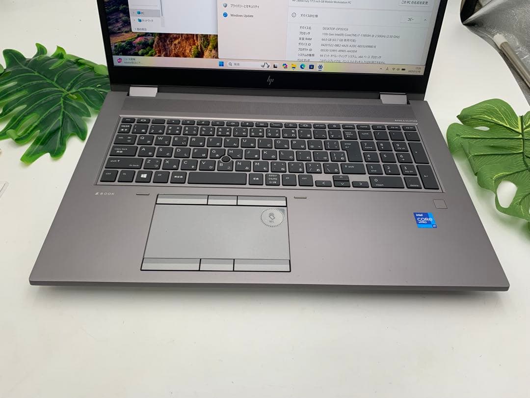 ZBook Fury 17.3 G8 Core i7-11850H 64Gメモリ