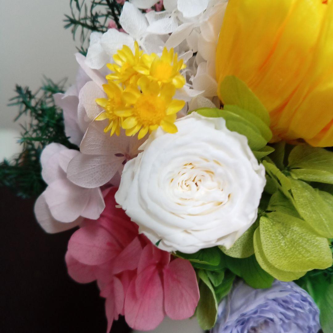 プリザーブドフラワー仏花　一対　花束タイプ　お供え花　花器なし