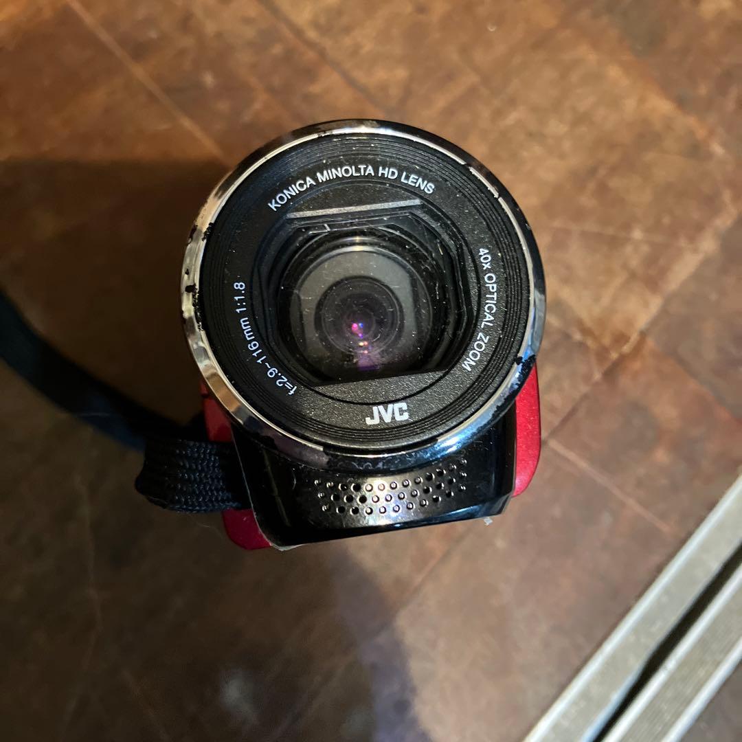 JVC GZ-HM30 ビデオカメラ 赤 40倍光学ズーム