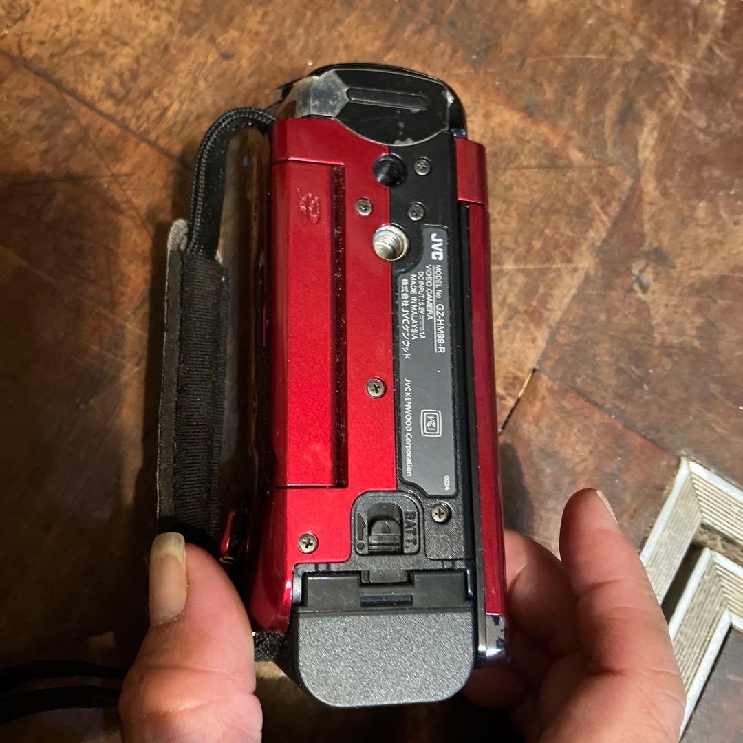 JVC GZ-HM30 ビデオカメラ 赤 40倍光学ズーム