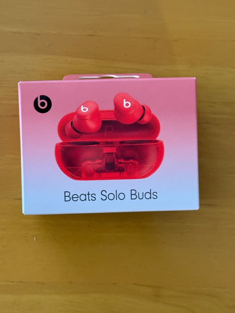 v*e様 【新品未開封】Beats Solo Buds　トランスペアレントレッド