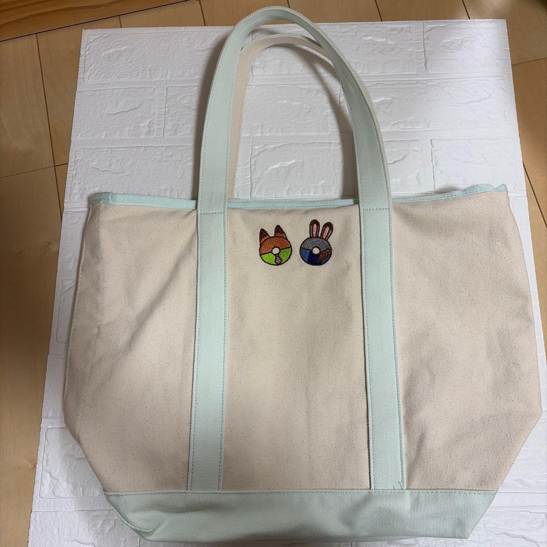 ディズニーストア　ズートピア　トートバッグ　ドーナツパーティー
