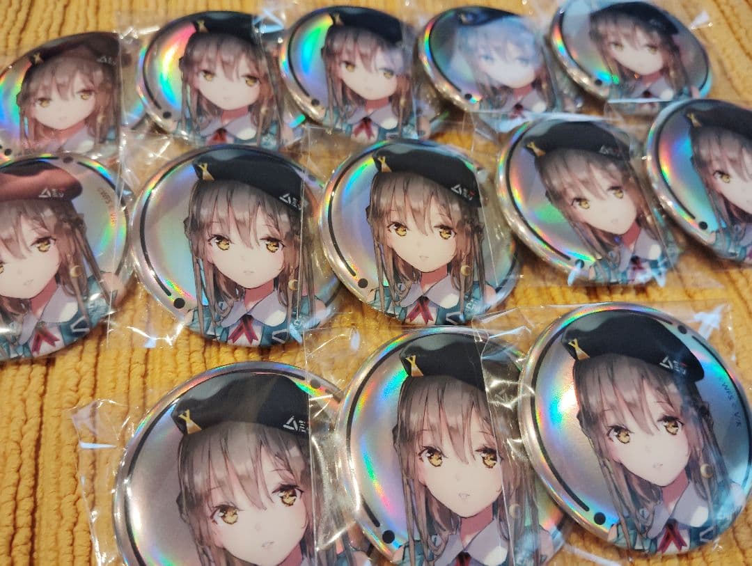 大島一千子　ヘブンバーンズレッド ヘブバン　ホログラム　缶バッジ