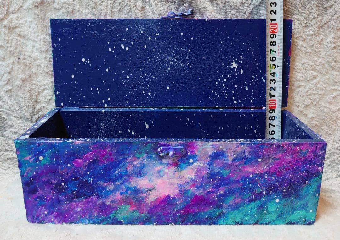 油絵 絵画 月のクリスマスボックス