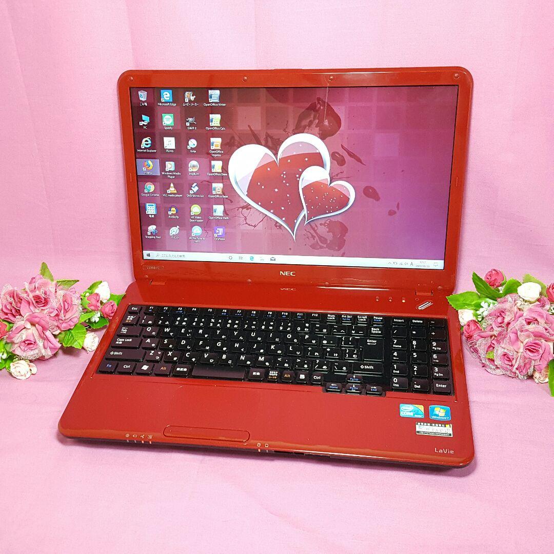 Window10❥Core-i5❥レッド❥LaVie❥HDMI❥テンキ❥オフィス