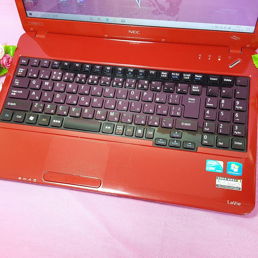 Window10❥Core-i5❥レッド❥LaVie❥HDMI❥テンキ❥オフィス