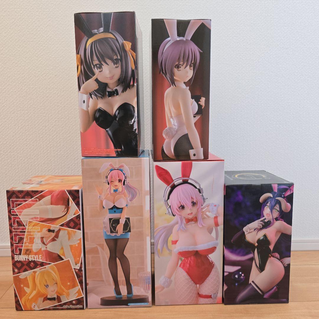バニーガールフィギュア6点セット～ハルヒ、ソニコ、リリエル、アルベド