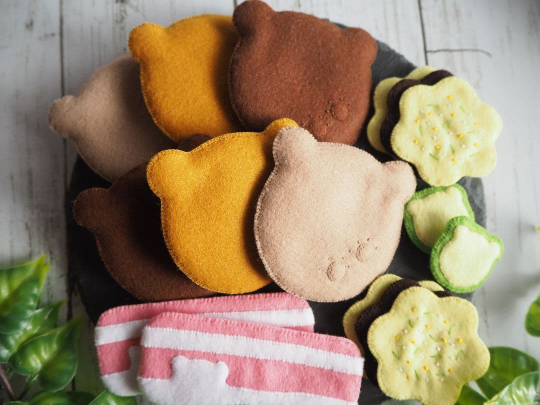 フェルトおままごと くまさんハンバーガー