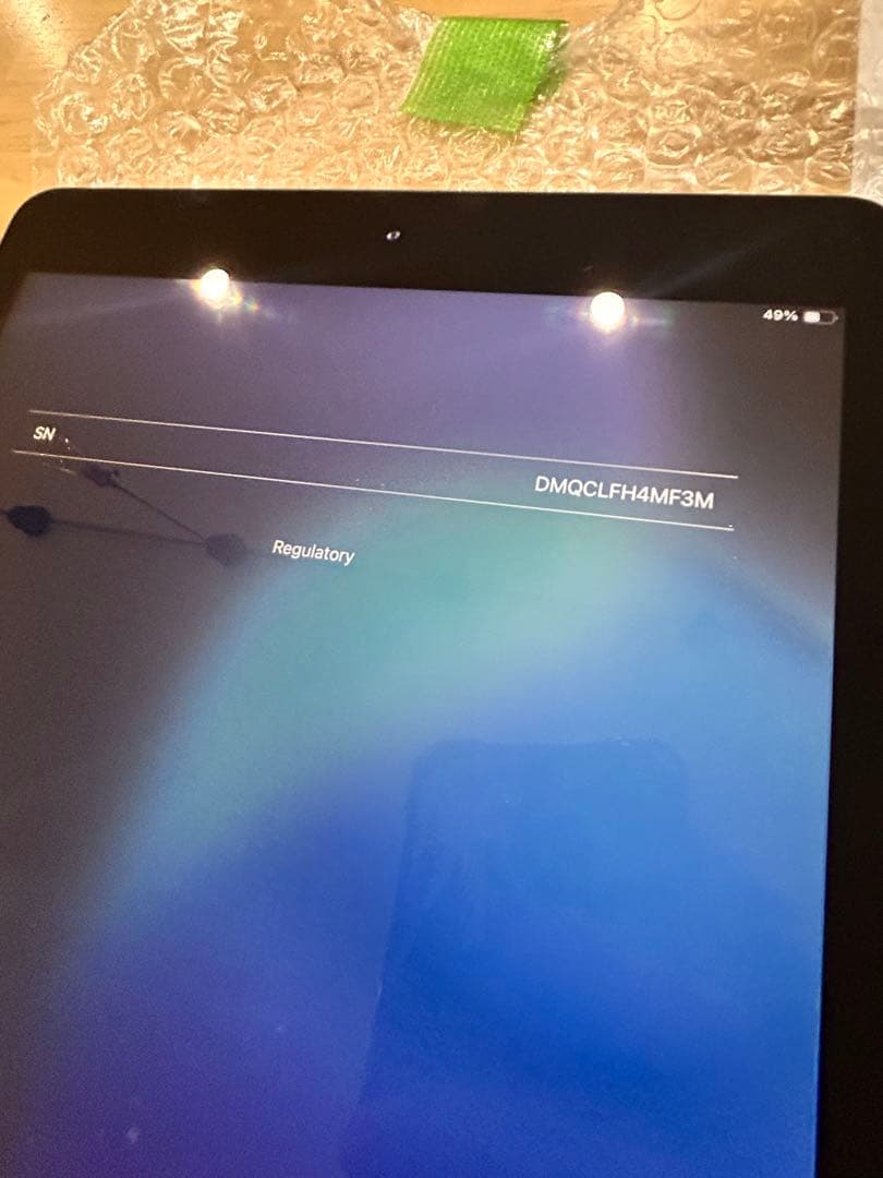 ②iPad 第7世代 MW752J/A バッテリー93% 32gb OS更新済