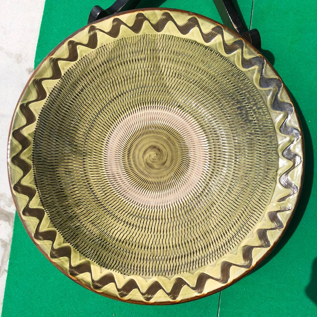 小鹿田焼　大皿　陶芸