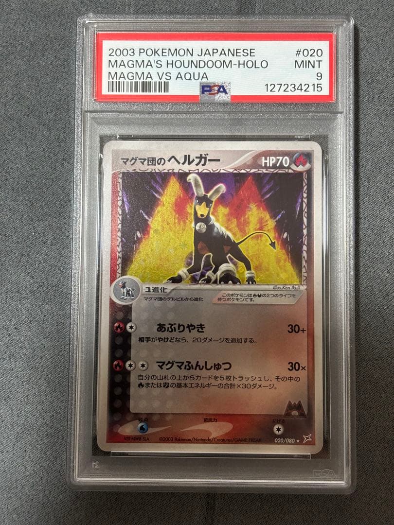 【連番】マグマ団のヘルガー、わるいヘルガー　psa9
