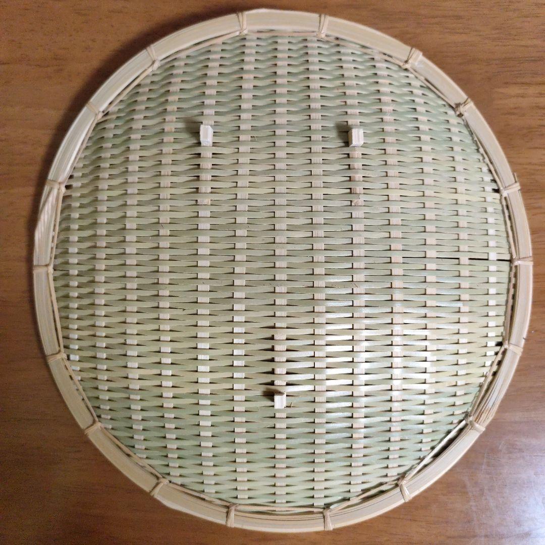 「竹虎　磨き当縁ざる（大）2つ」と「藤倉商店　青ざる33cm1つ」のセット