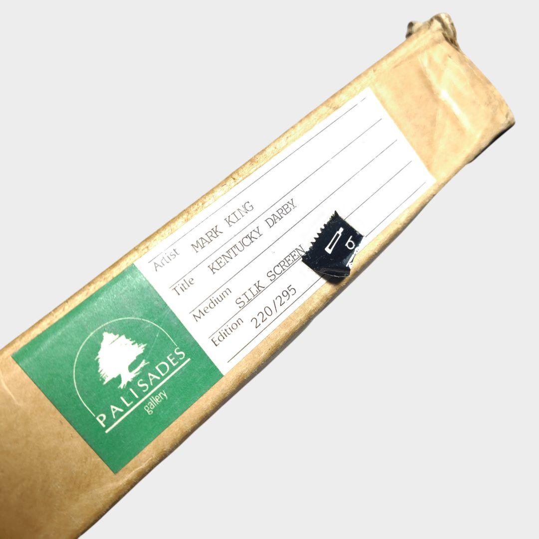 シルクスクリーン マーク・キング／ケンタッキーダービー 額装 箱 真作