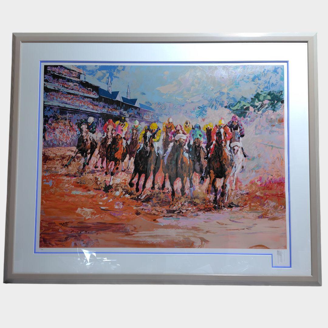 シルクスクリーン マーク・キング／ケンタッキーダービー 額装 箱 真作