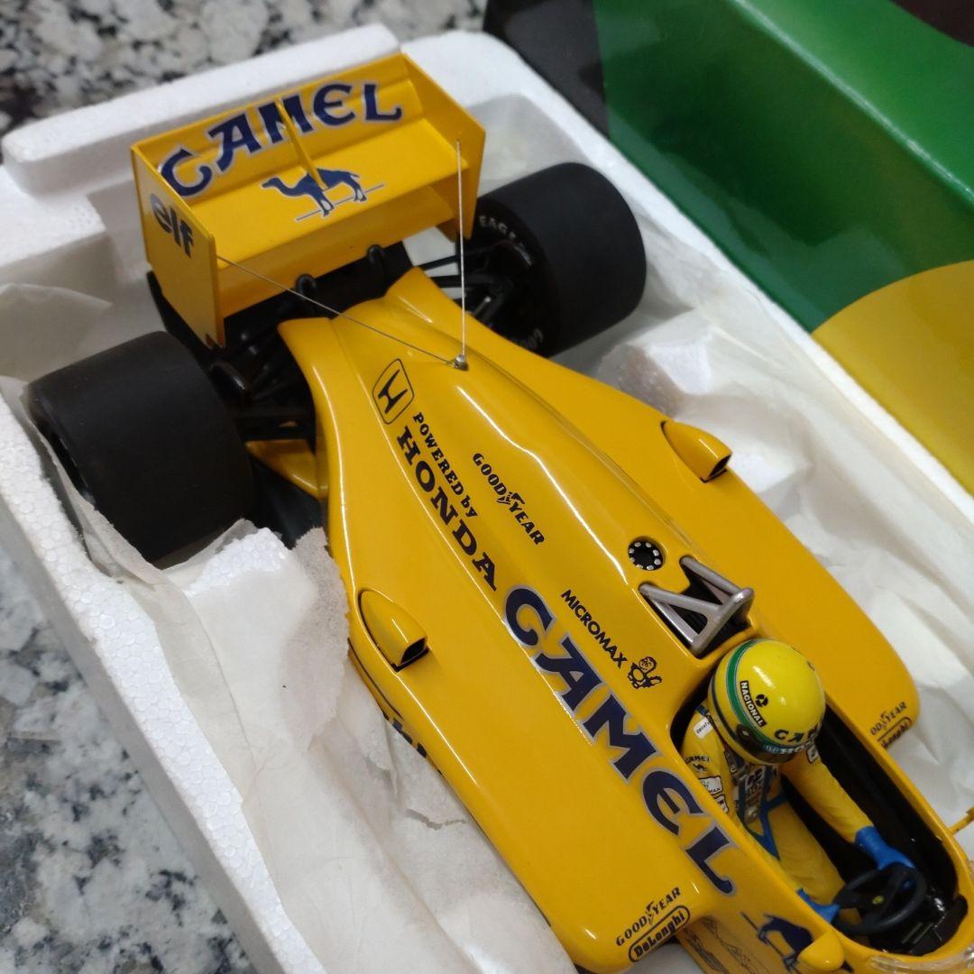 ミニチャンプス 1/18 ロータス 99T A・セナ 1987 CAMEL仕様