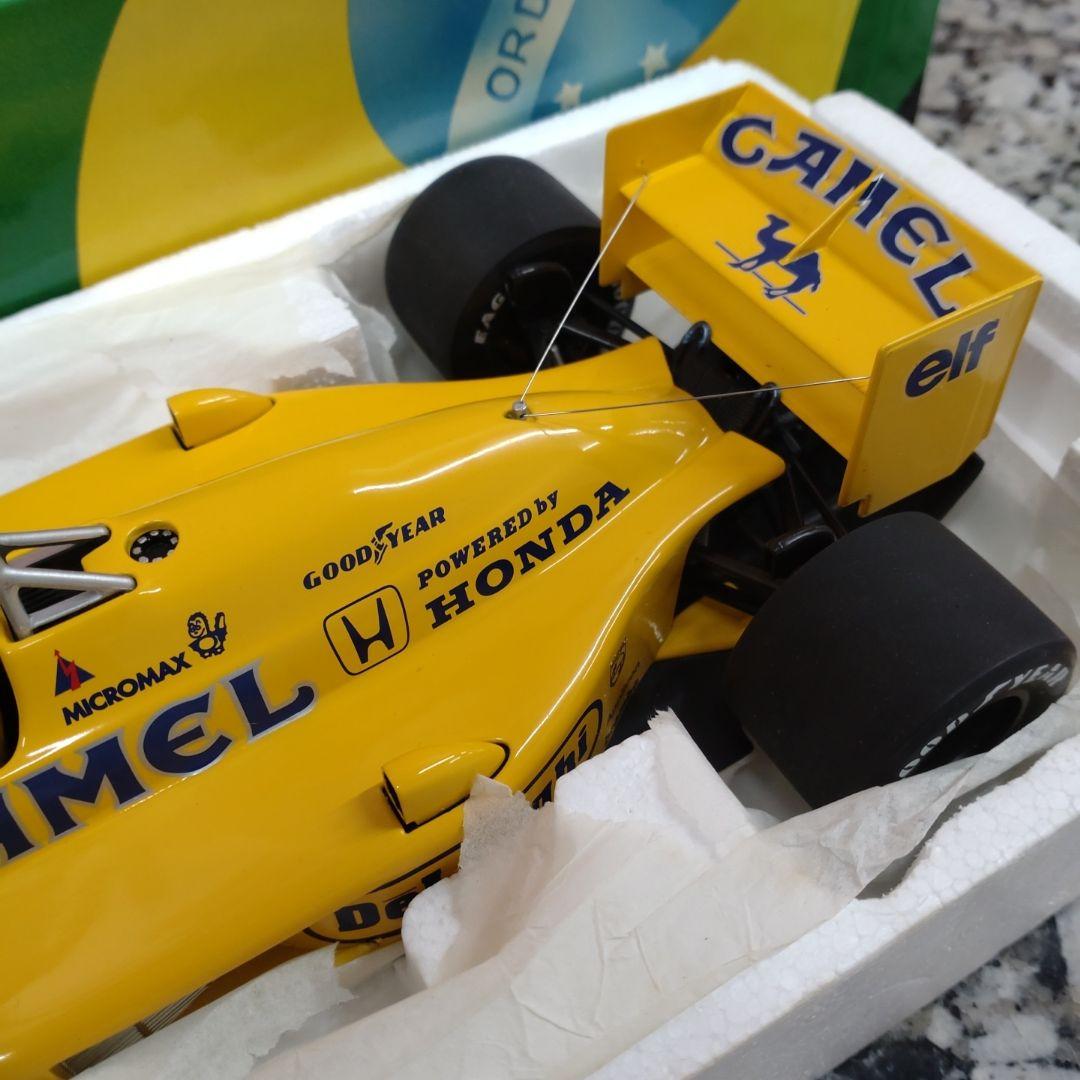 ミニチャンプス 1/18 ロータス 99T A・セナ 1987 CAMEL仕様
