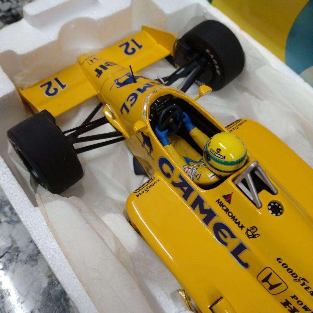 ミニチャンプス 1/18 ロータス 99T A・セナ 1987 CAMEL仕様