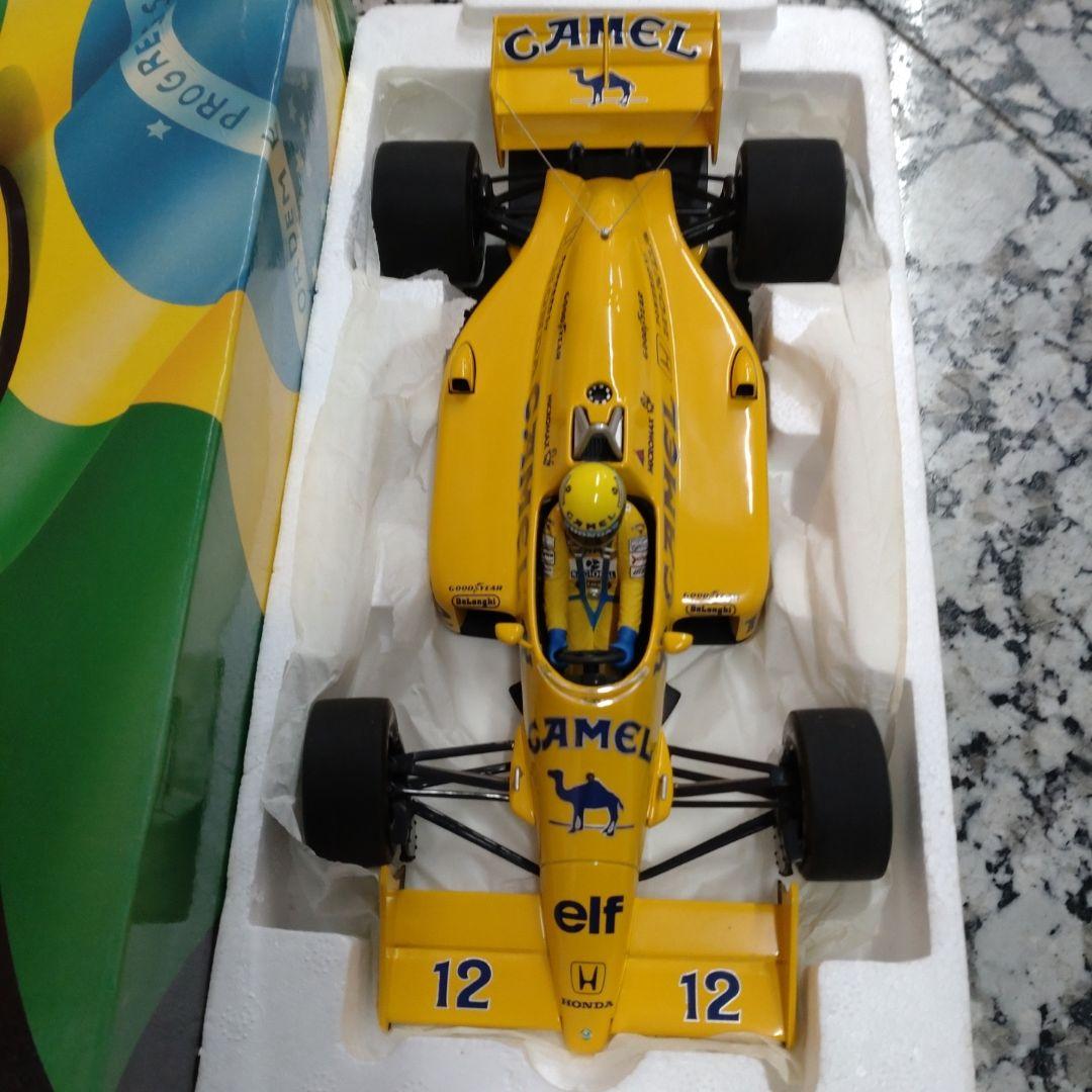 ミニチャンプス 1/18 ロータス 99T A・セナ 1987 CAMEL仕様