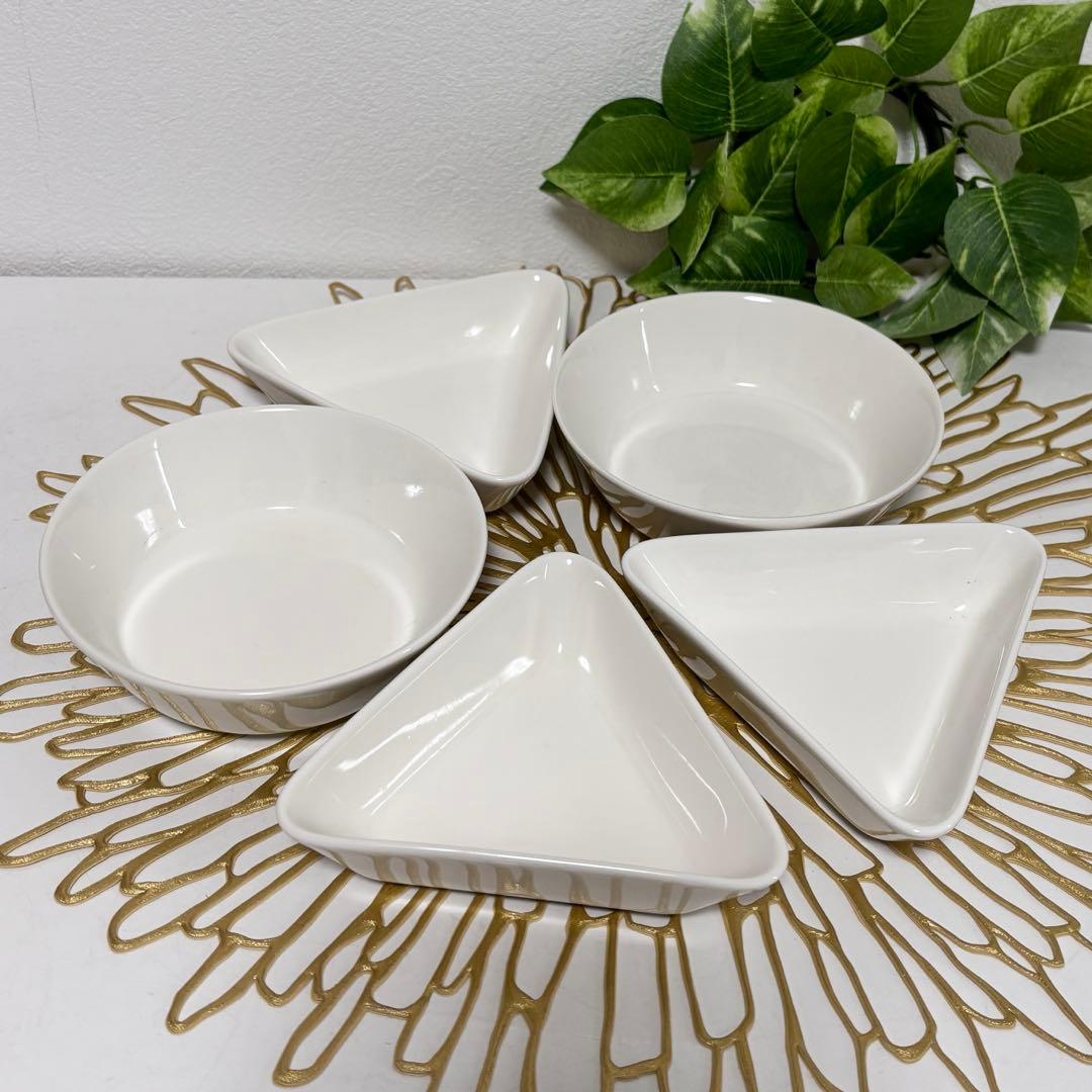  イッタラ　丸型・三角型皿 5枚セット