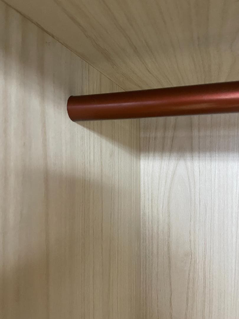 木目調クローゼット ハンガーラック付き 洋風ダンス【送料込み】