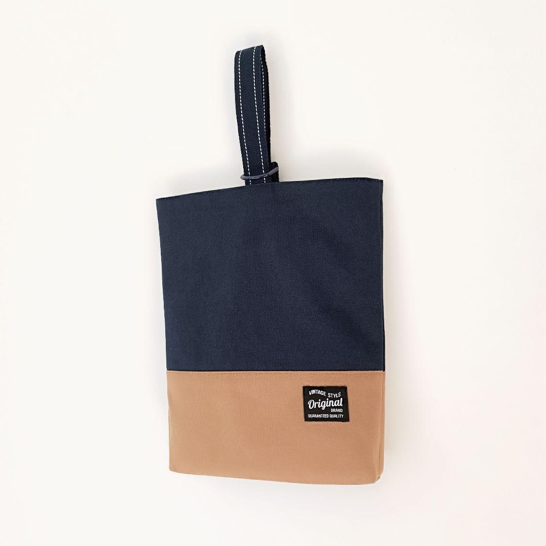 入園入学3点セット　帆布レッスンバッグ&上履き袋&体操服袋　ネイビー　絵本袋