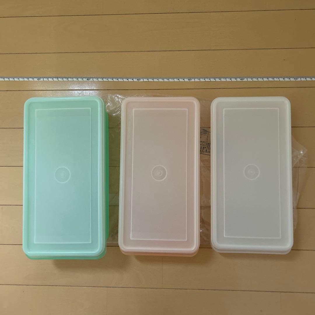 タッパーウェア四角い容器3点セット新品未使用