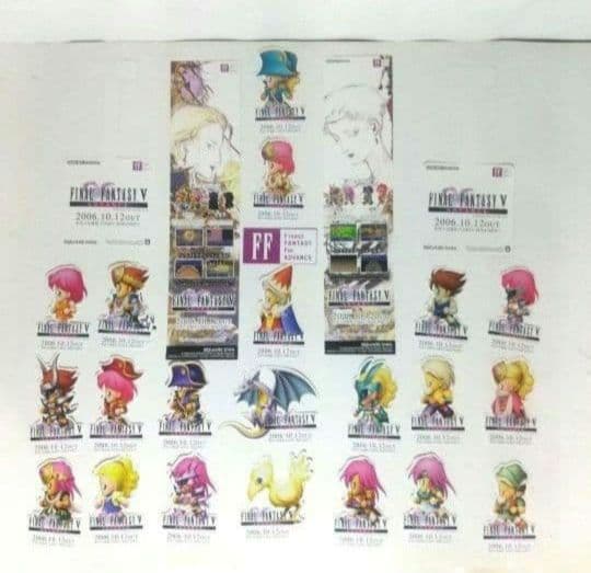 ファイナルファンタジーⅤ 非売品 GBA FFⅤ 販促POP 天野喜孝 ポスター