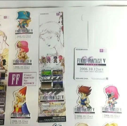 ファイナルファンタジーⅤ 非売品 GBA FFⅤ 販促POP 天野喜孝 ポスター
