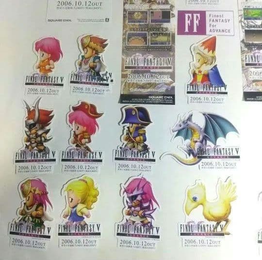 ファイナルファンタジーⅤ 非売品 GBA FFⅤ 販促POP 天野喜孝 ポスター