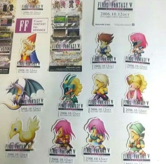 ファイナルファンタジーⅤ 非売品 GBA FFⅤ 販促POP 天野喜孝 ポスター