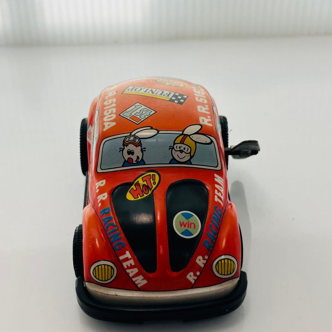 昭和レトロ サンリオ ブリキ ゼンマイ自動車 フォルクスワーゲン ビートル