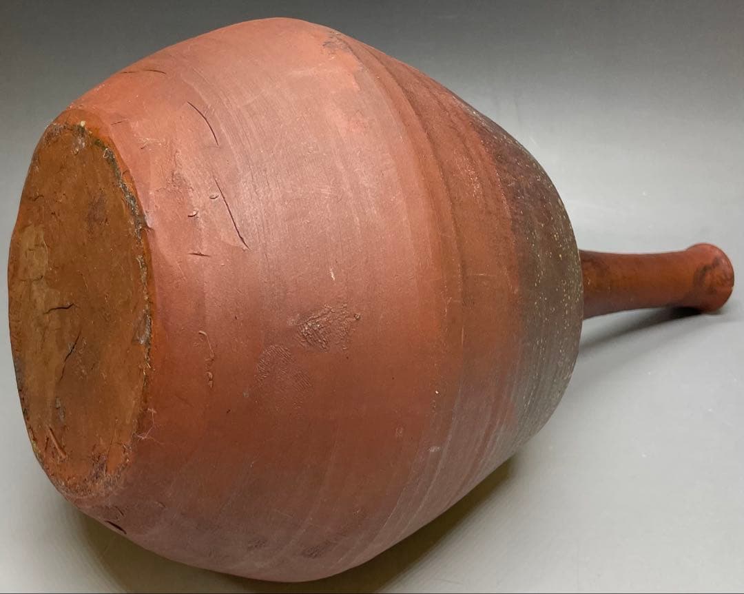 古備前　鶴首徳利　一輪生　窯印あり　u5120