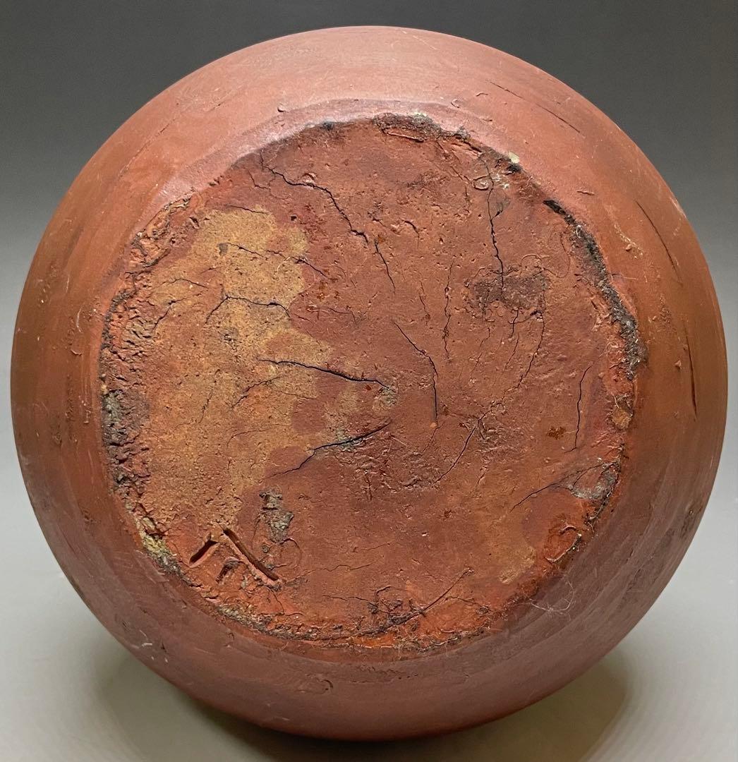 古備前　鶴首徳利　一輪生　窯印あり　u5120