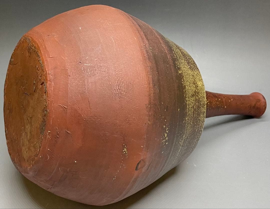 古備前　鶴首徳利　一輪生　窯印あり　u5120