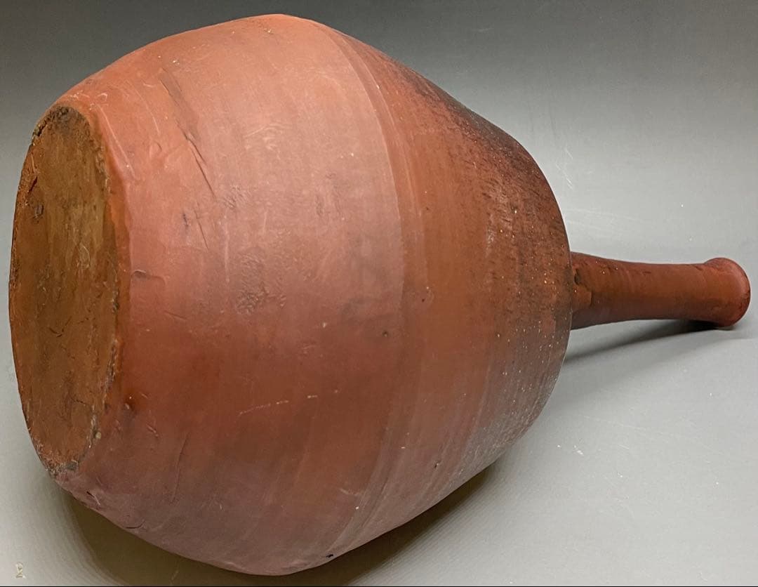 古備前　鶴首徳利　一輪生　窯印あり　u5120