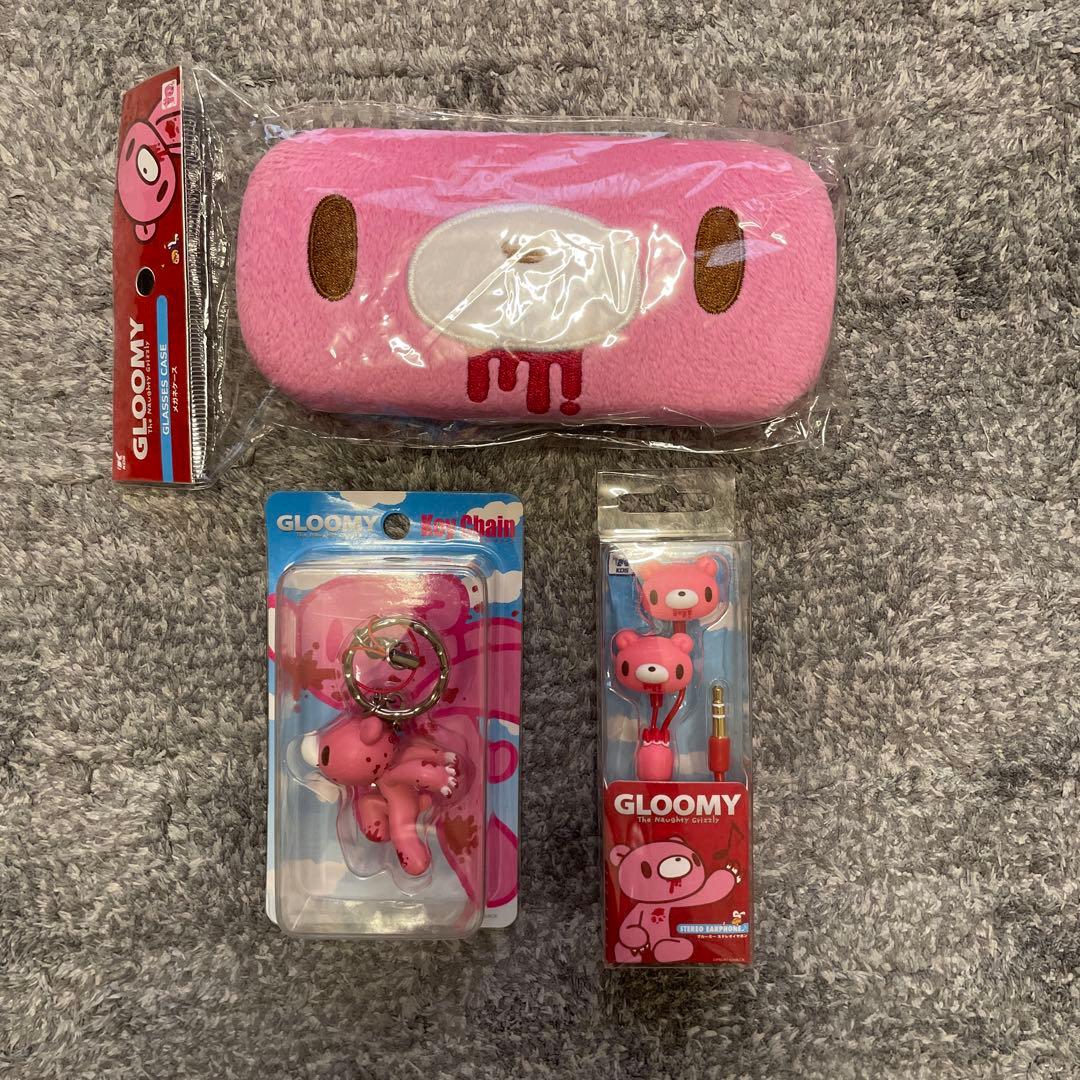 キ*！様 GLOOMY メガネケース　キーチェーン　イヤホン　セット