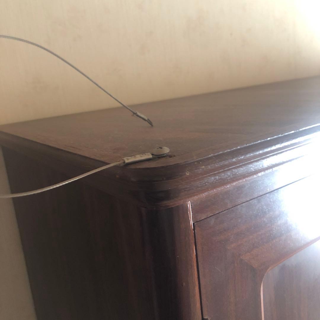 府中家具 マルケイ木工　ダークブラウン　年代もの桐箪笥